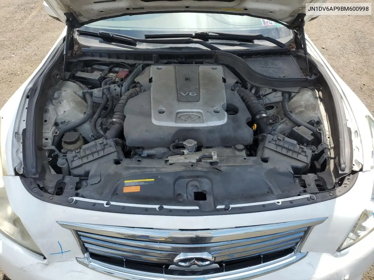 2011 Infiniti G25 Base VIN: JN1DV6AP9BM600998 Lot: 62157575