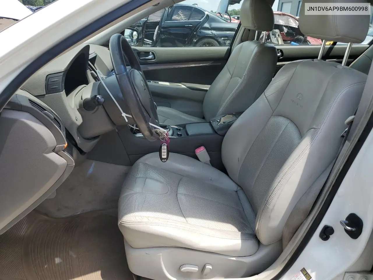 2011 Infiniti G25 Base VIN: JN1DV6AP9BM600998 Lot: 62157575