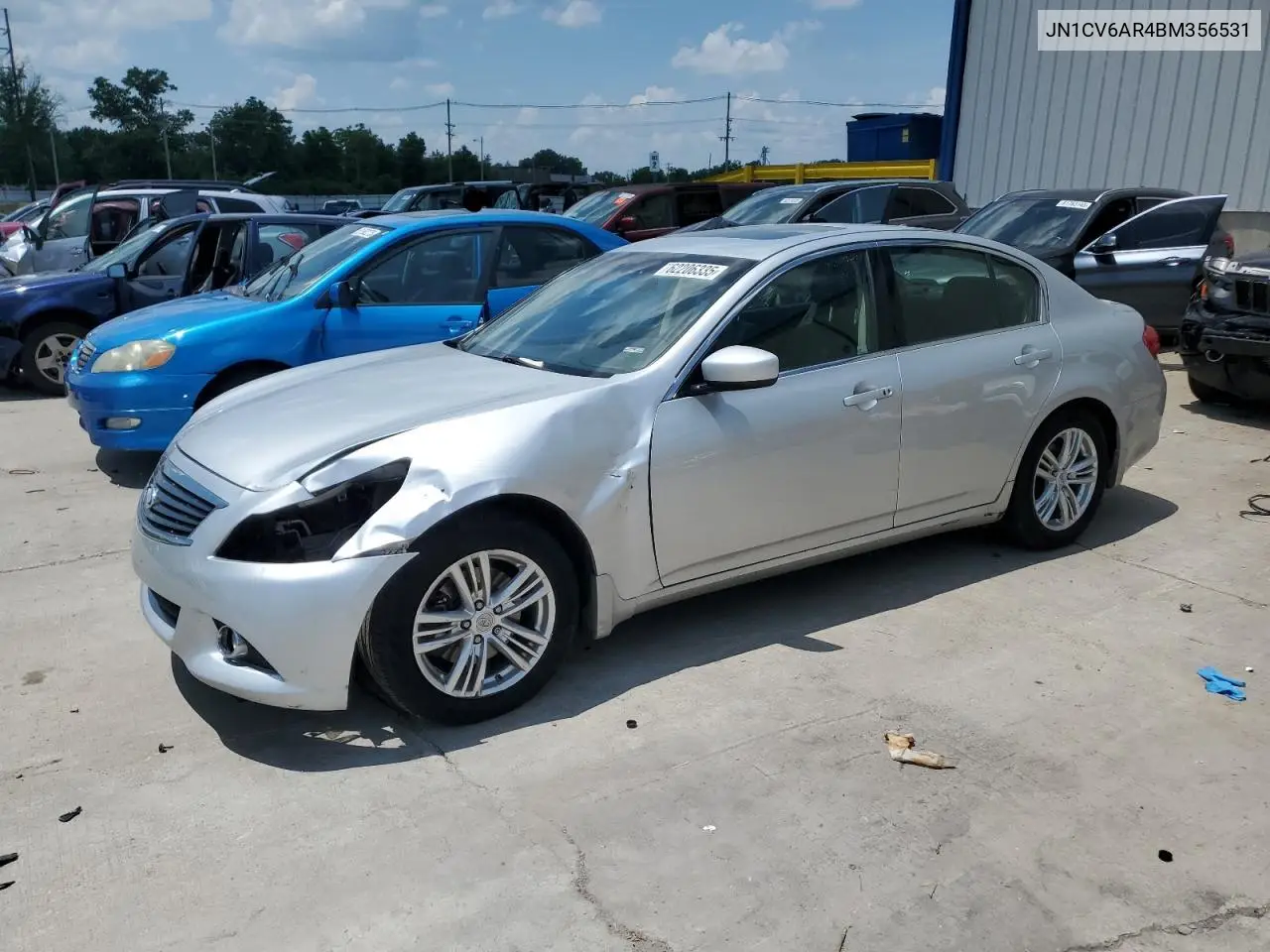 2011 Infiniti G37 VIN: JN1CV6AR4BM356531 Lot: 62206335
