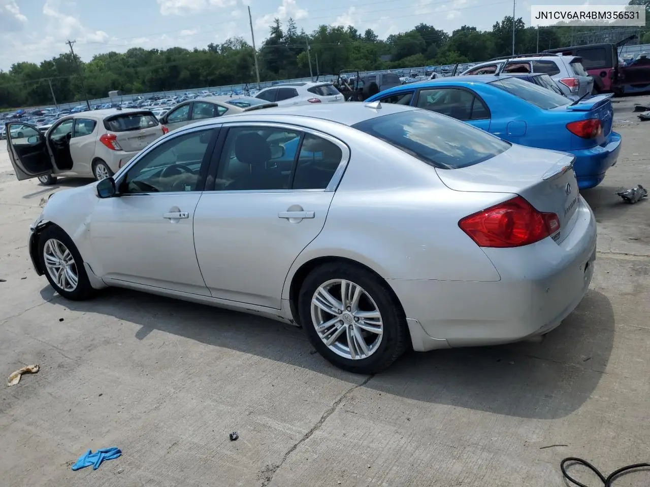 2011 Infiniti G37 VIN: JN1CV6AR4BM356531 Lot: 62206335