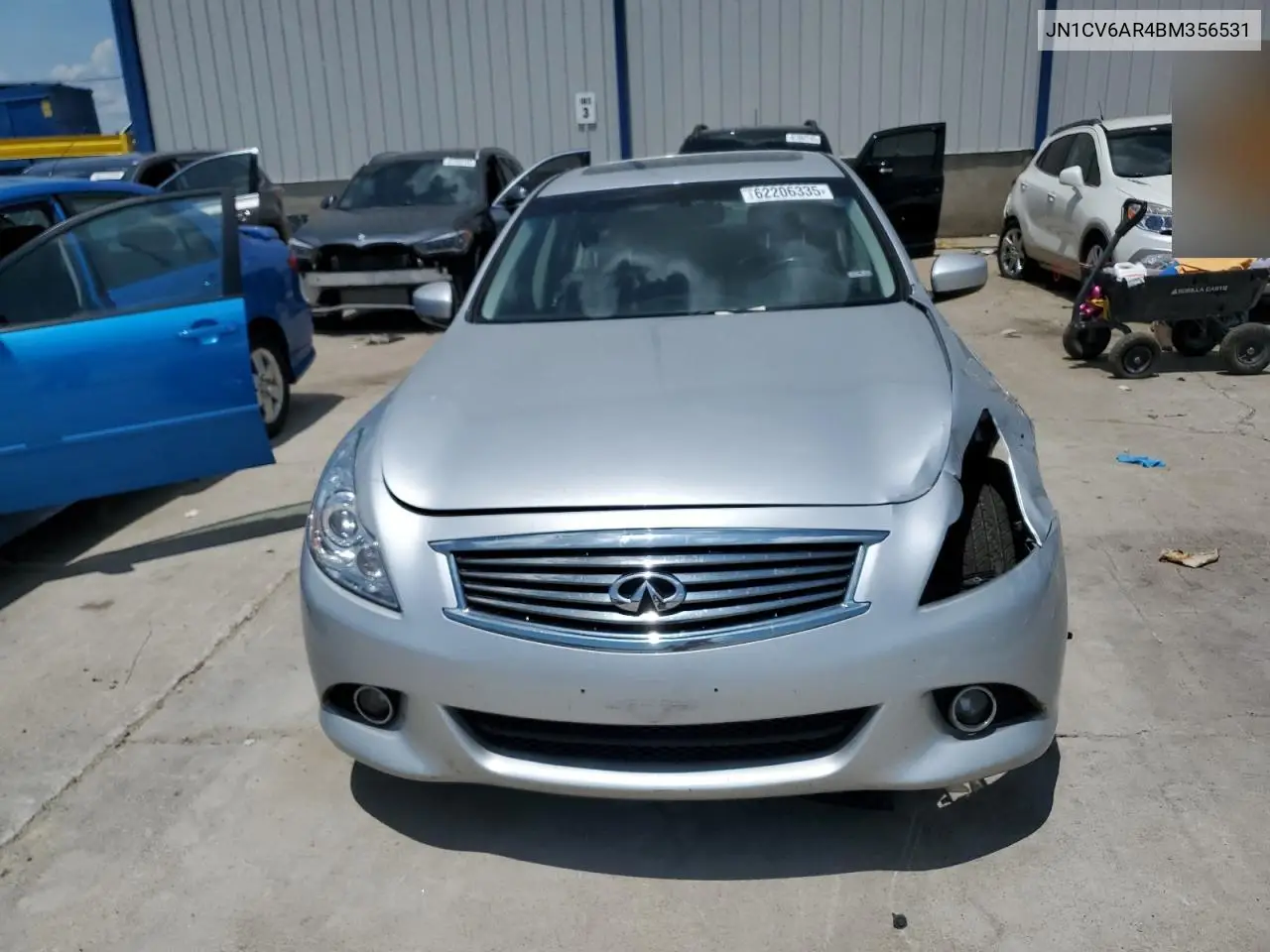 2011 Infiniti G37 VIN: JN1CV6AR4BM356531 Lot: 62206335