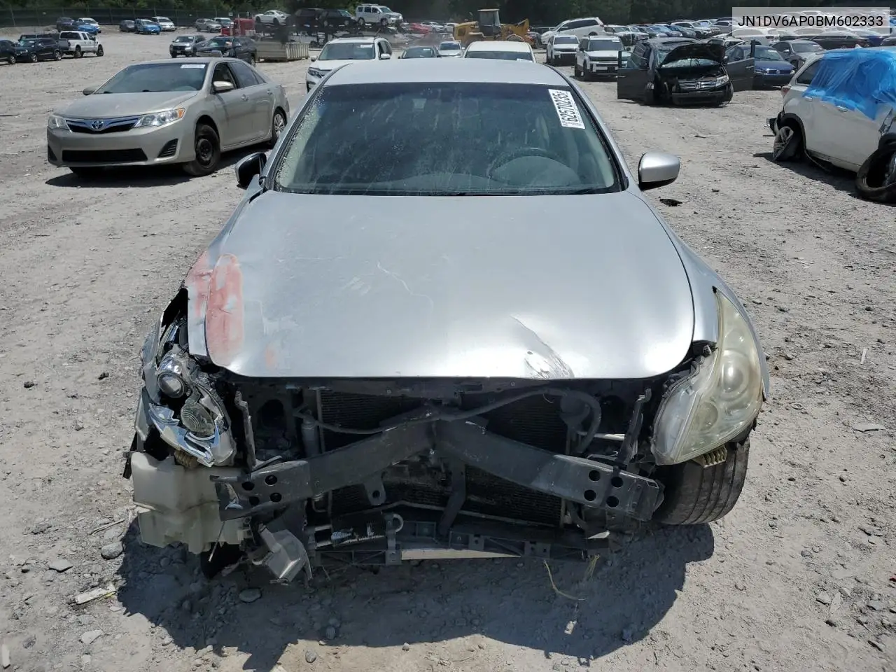 2011 Infiniti G25 Base VIN: JN1DV6AP0BM602333 Lot: 62570235
