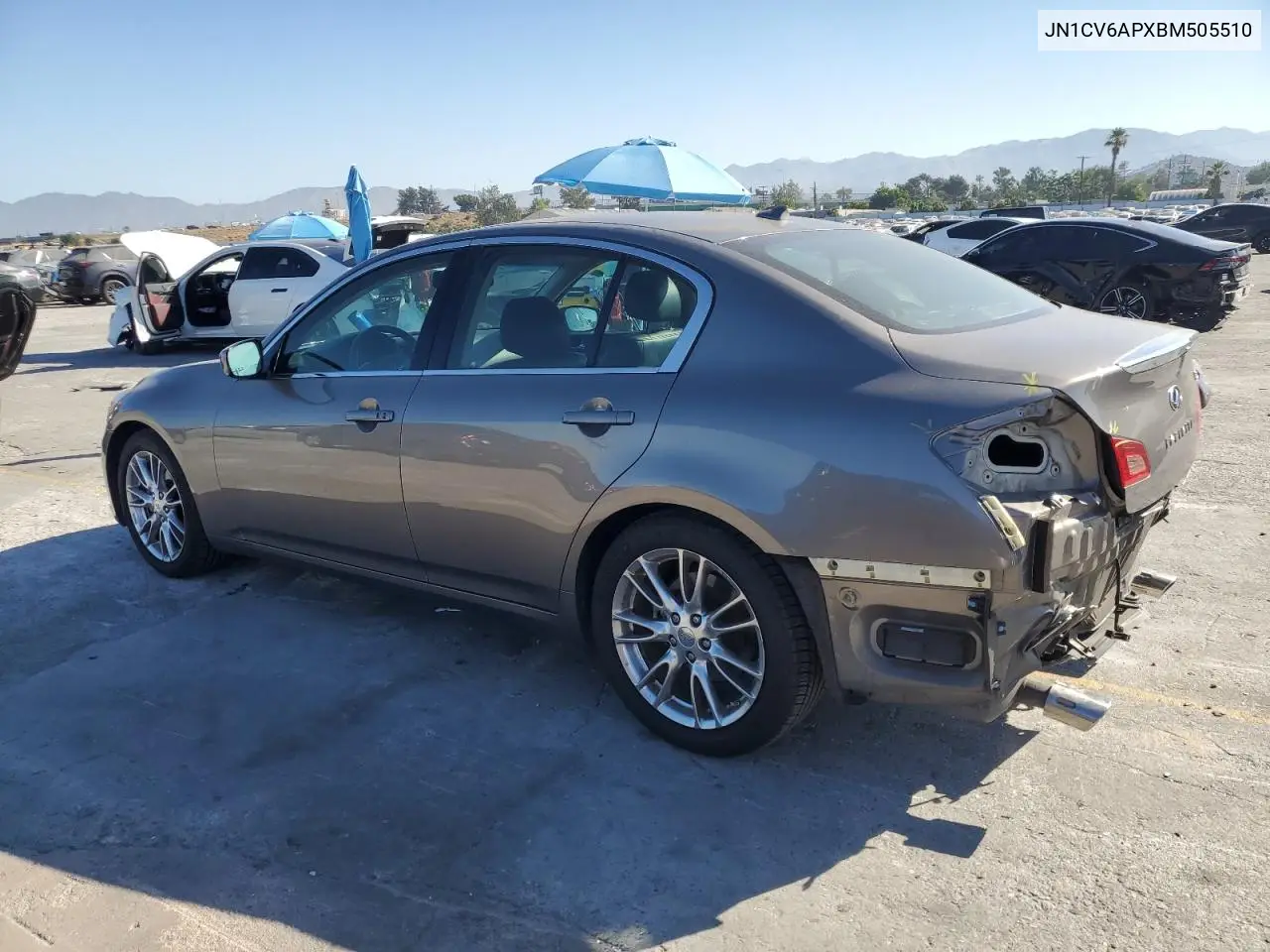 2011 Infiniti G37 Base VIN: JN1CV6APXBM505510 Lot: 62717035