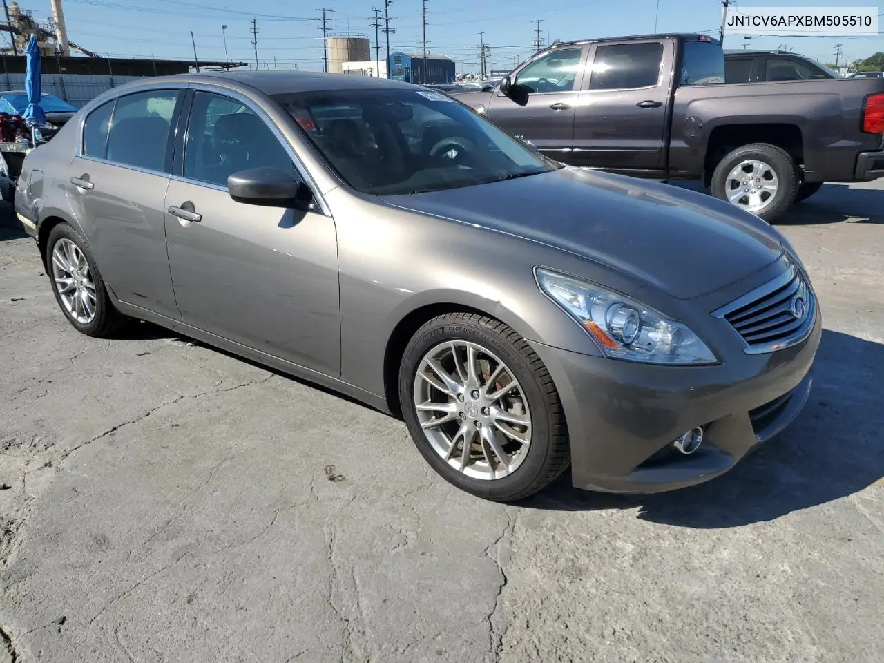 2011 Infiniti G37 Base VIN: JN1CV6APXBM505510 Lot: 62717035