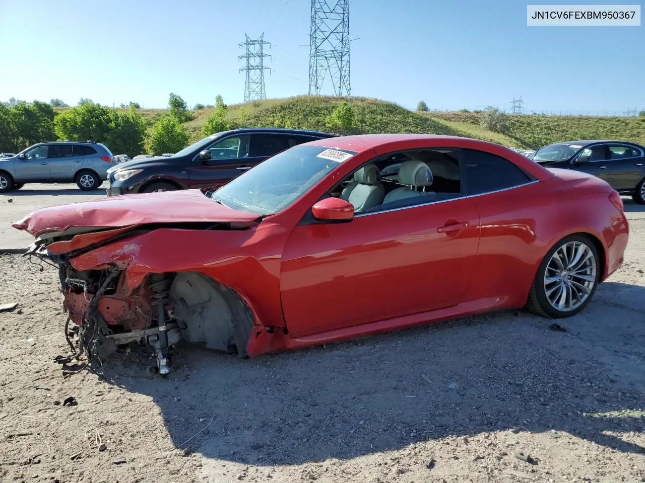 2011 Infiniti G37 Base VIN: JN1CV6FEXBM950367 Lot: 62899385