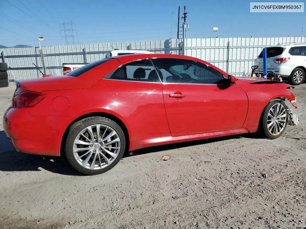 2011 Infiniti G37 Base VIN: JN1CV6FEXBM950367 Lot: 62899385