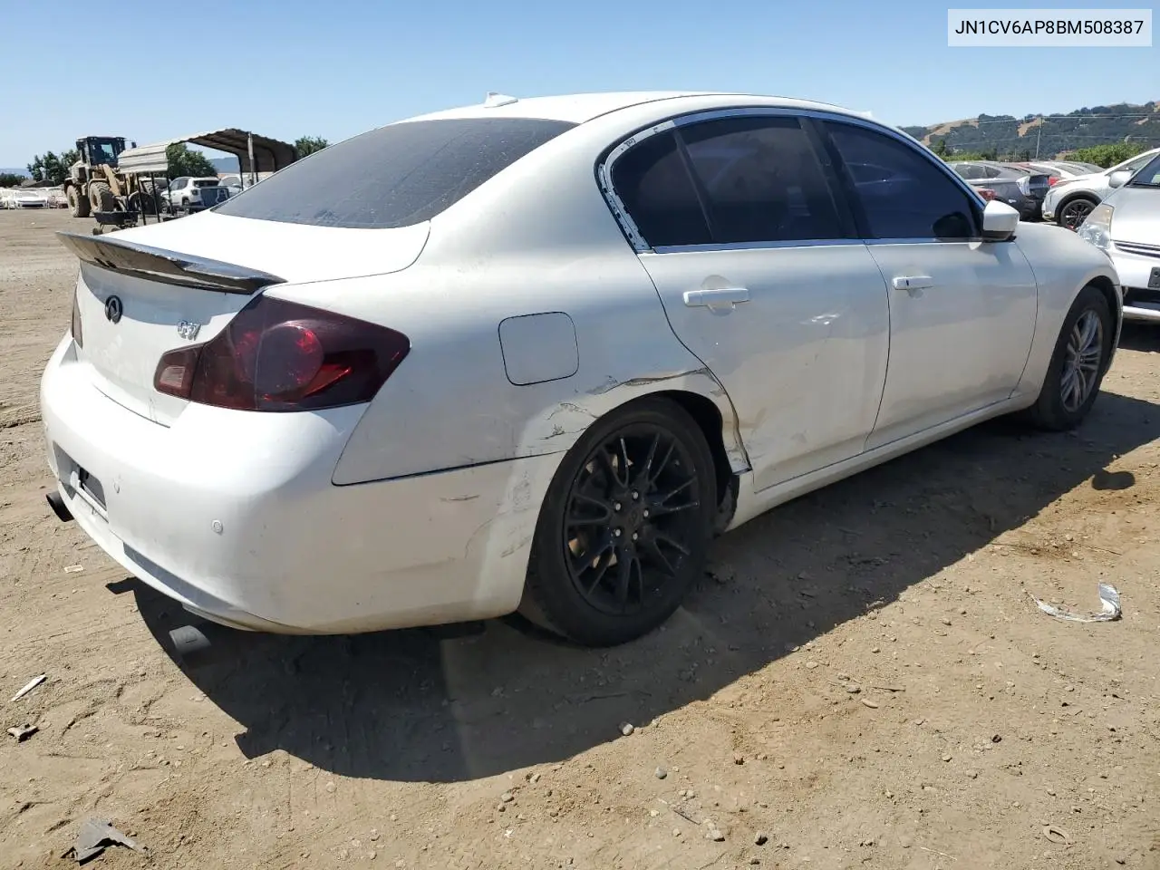 2011 Infiniti G37 Base VIN: JN1CV6AP8BM508387 Lot: 62988725