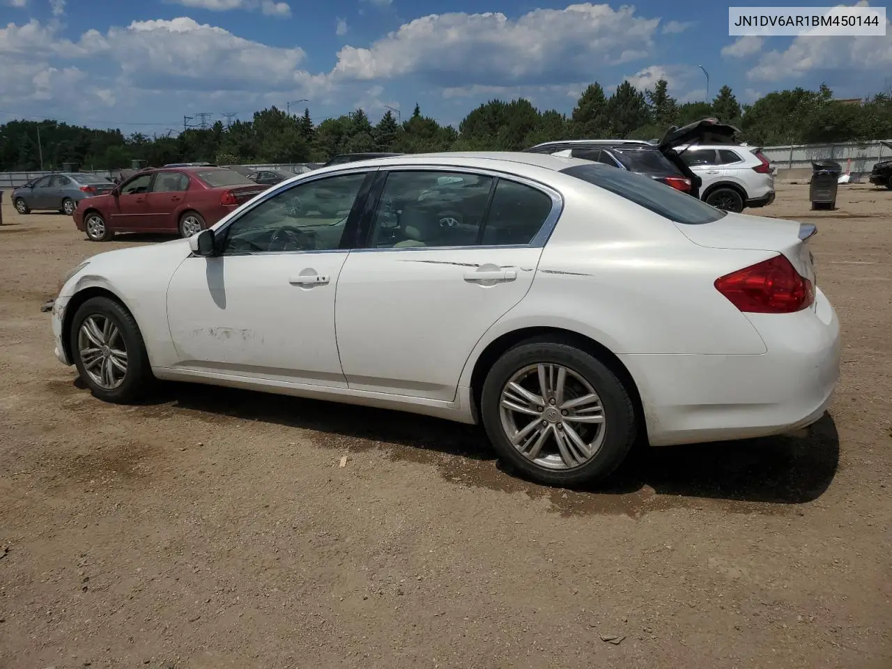 2011 Infiniti G25 VIN: JN1DV6AR1BM450144 Lot: 63282535