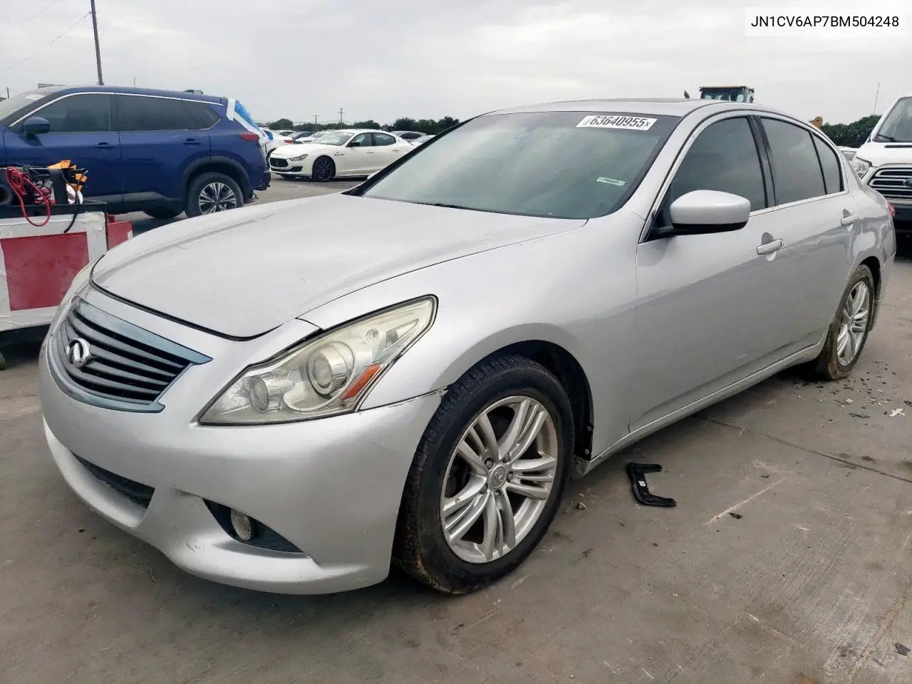 2011 Infiniti G37 Base VIN: JN1CV6AP7BM504248 Lot: 63640955