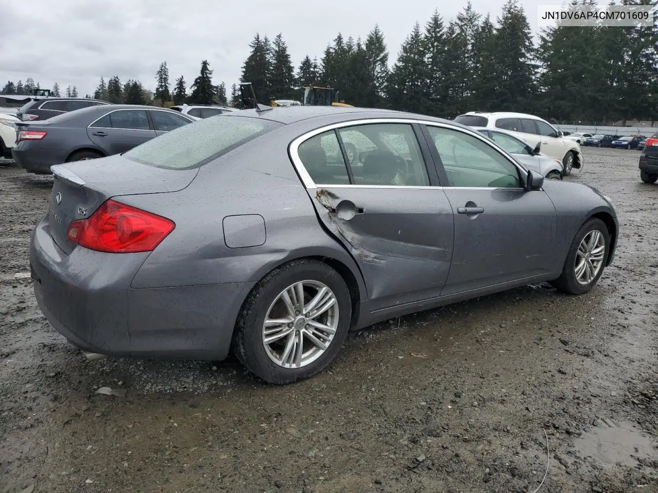 2012 Infiniti G25 Base VIN: JN1DV6AP4CM701609 Lot: 50695475