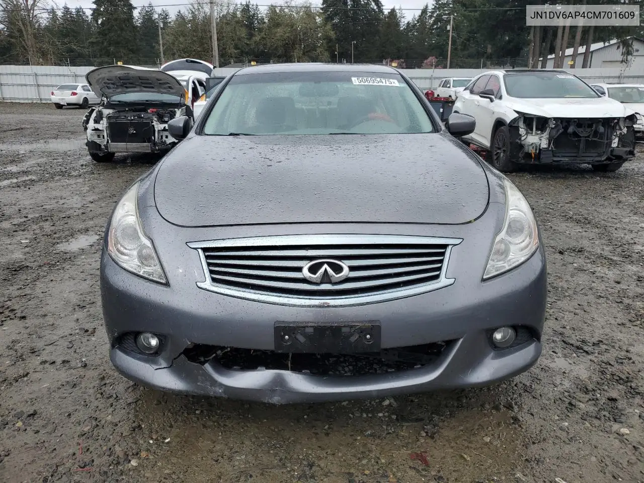 2012 Infiniti G25 Base VIN: JN1DV6AP4CM701609 Lot: 50695475