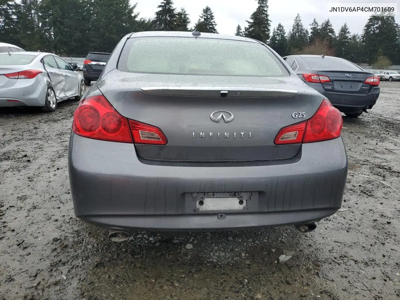 2012 Infiniti G25 Base VIN: JN1DV6AP4CM701609 Lot: 50695475