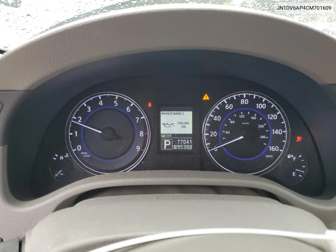 2012 Infiniti G25 Base VIN: JN1DV6AP4CM701609 Lot: 50695475