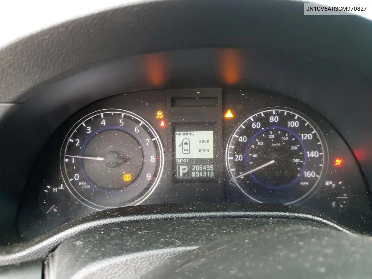 2012 Infiniti G37 VIN: JN1CV6AR3CM970827 Lot: 56076655