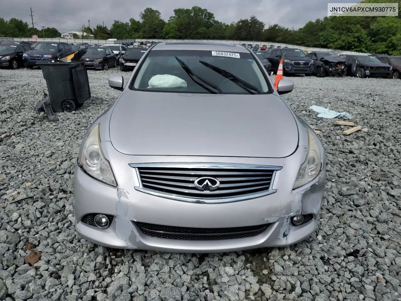 2012 Infiniti G37 Base VIN: JN1CV6APXCM930775 Lot: 56832425