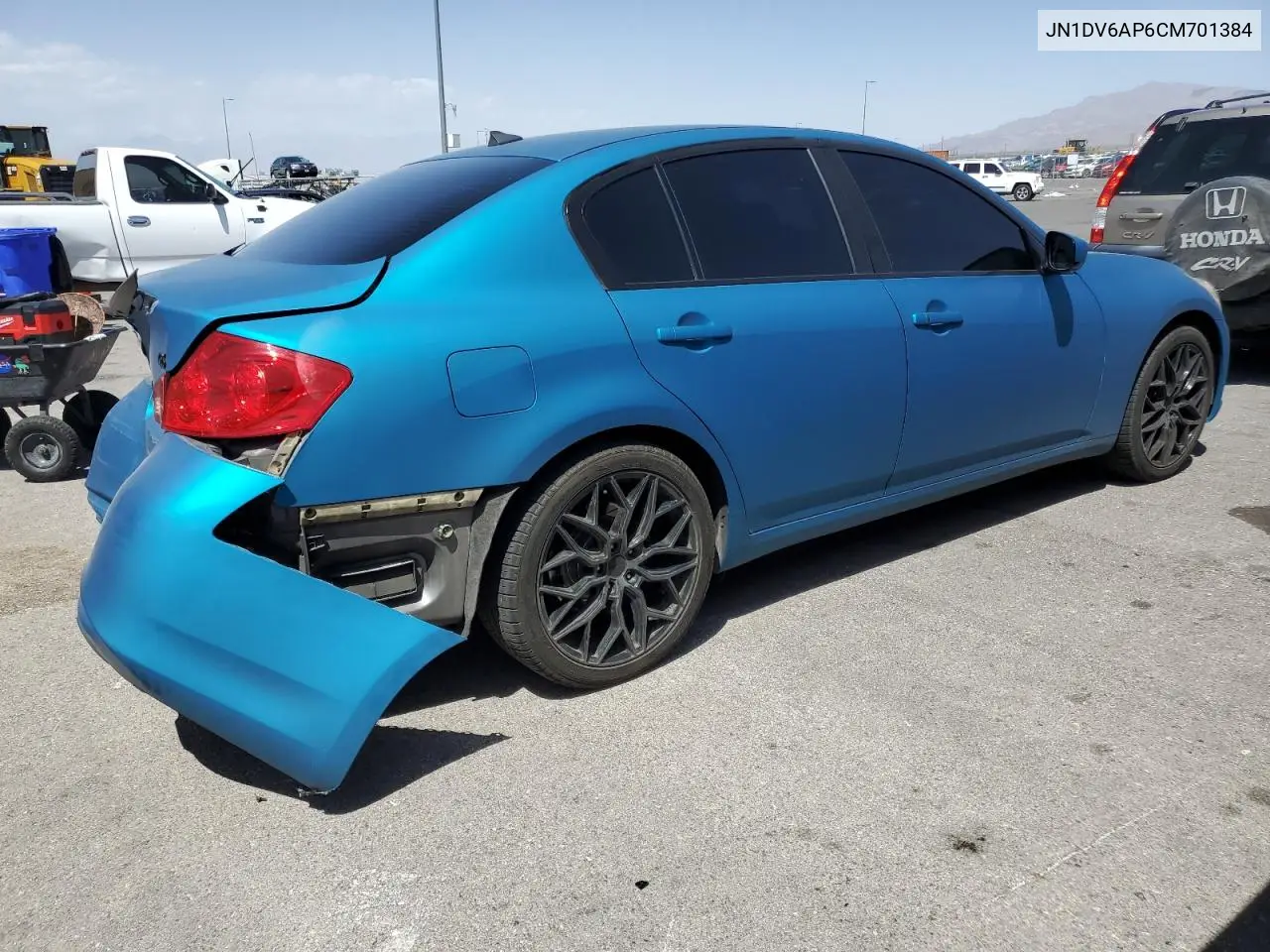 2012 Infiniti G25 Base VIN: JN1DV6AP6CM701384 Lot: 56952525