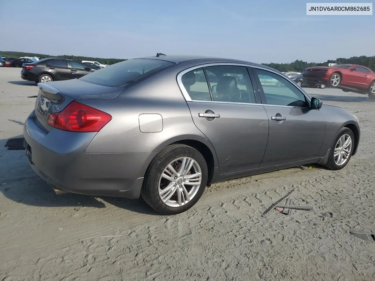 2012 Infiniti G25 VIN: JN1DV6AR0CM862685 Lot: 62259195