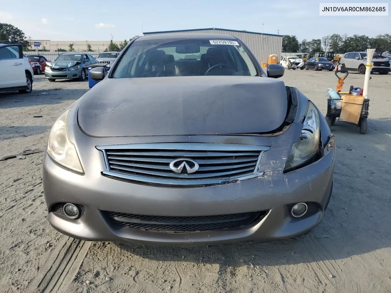 2012 Infiniti G25 VIN: JN1DV6AR0CM862685 Lot: 62259195