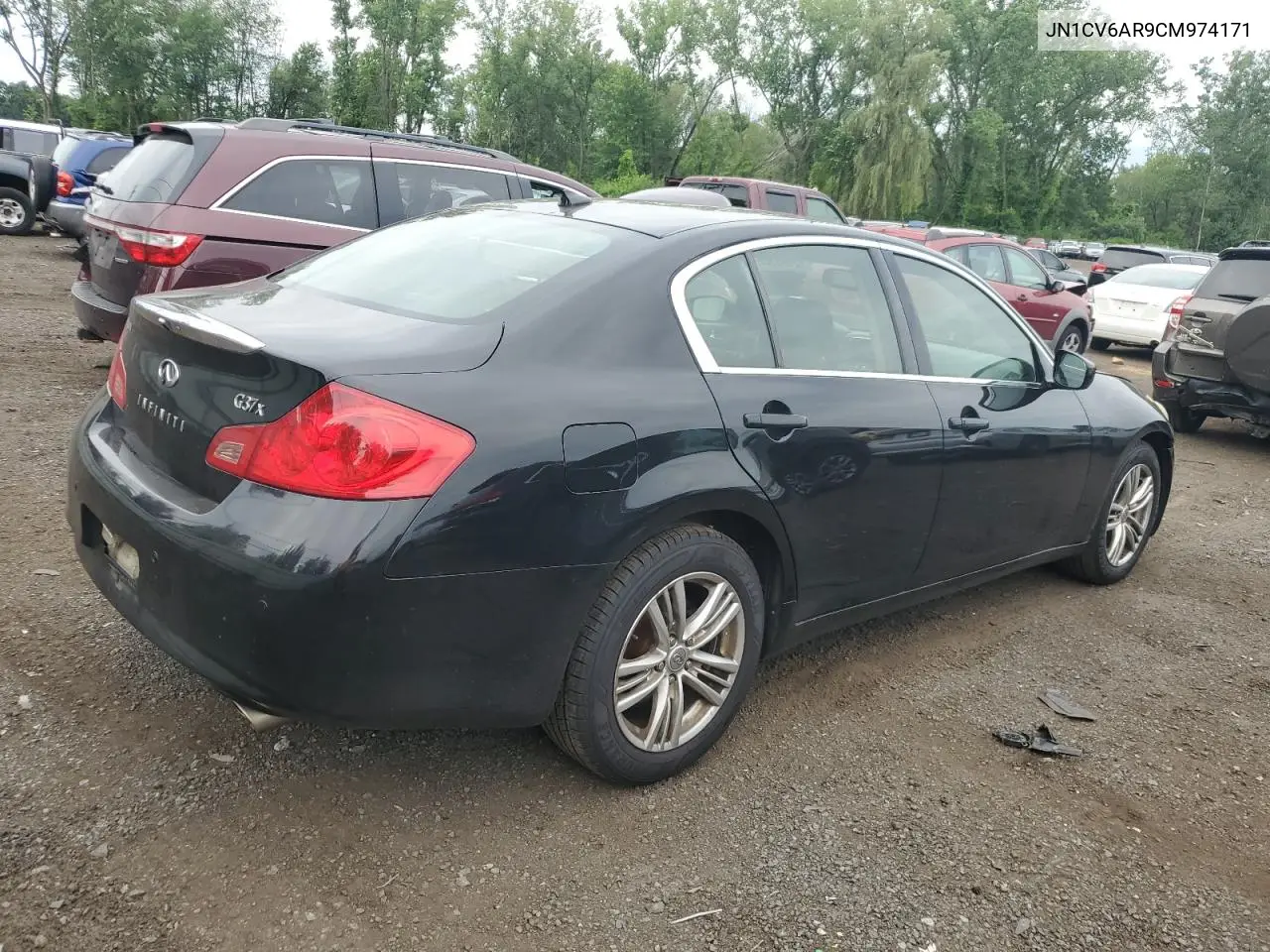 2012 Infiniti G37 VIN: JN1CV6AR9CM974171 Lot: 62595305