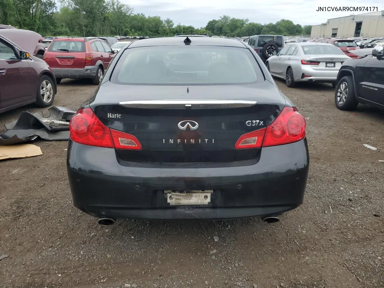 2012 Infiniti G37 VIN: JN1CV6AR9CM974171 Lot: 62595305