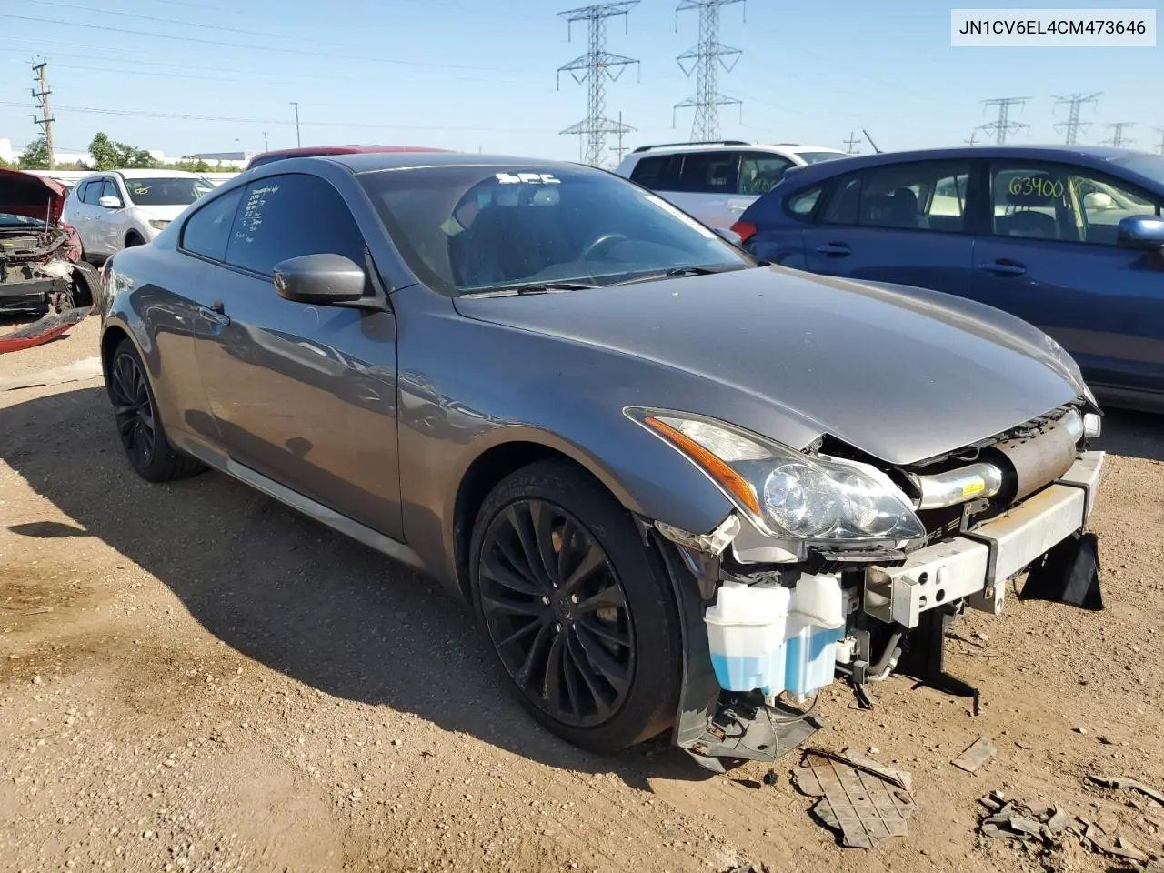 2012 Infiniti G37 VIN: JN1CV6EL4CM473646 Lot: 62730465