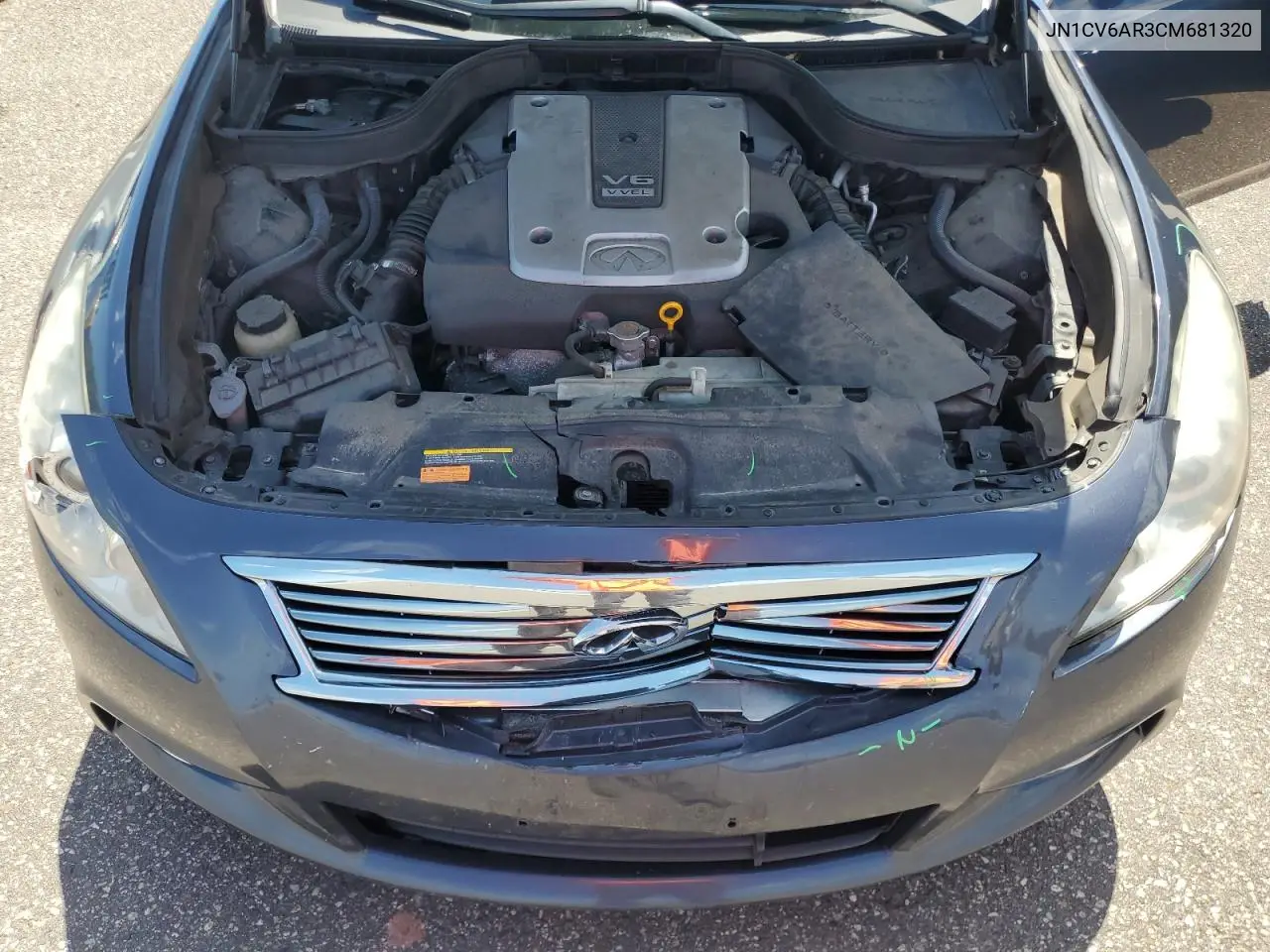 2012 Infiniti G37 VIN: JN1CV6AR3CM681320 Lot: 62782685