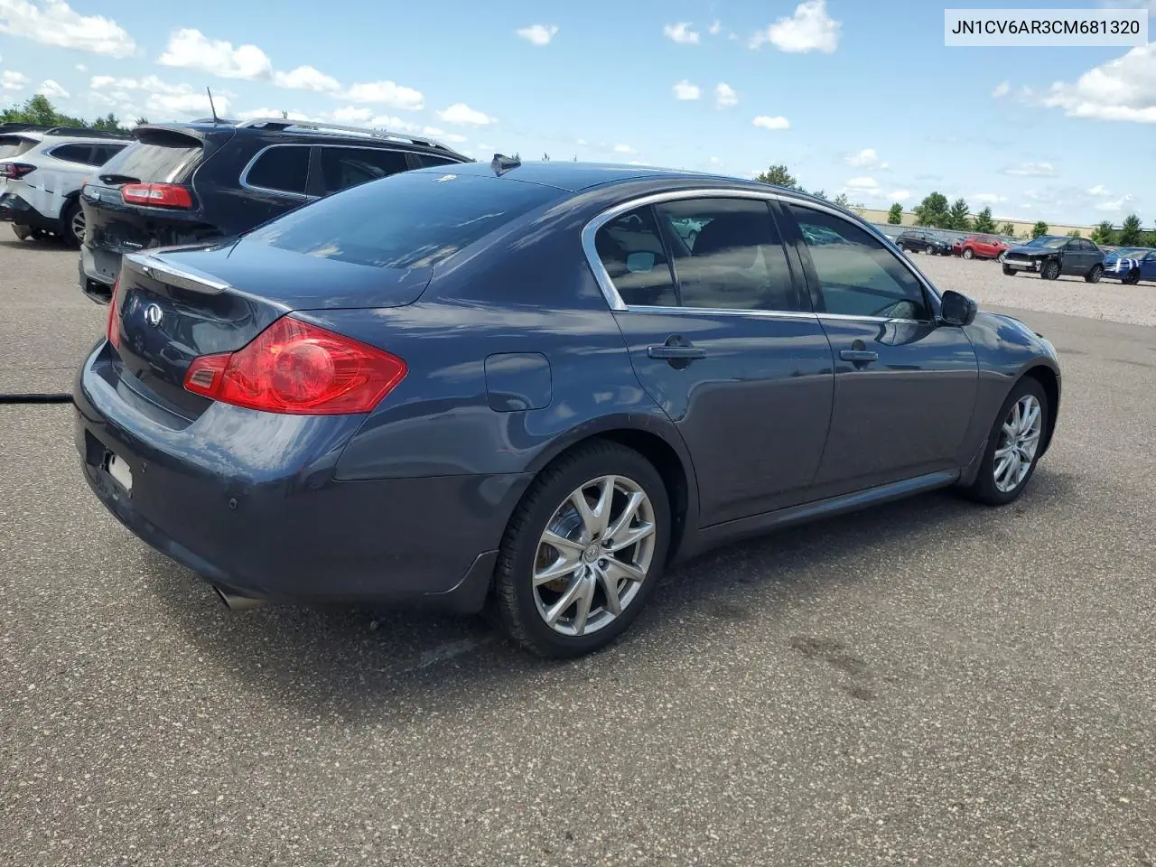2012 Infiniti G37 VIN: JN1CV6AR3CM681320 Lot: 62782685