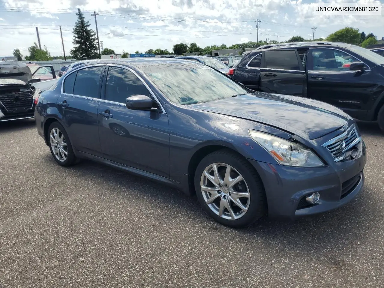 2012 Infiniti G37 VIN: JN1CV6AR3CM681320 Lot: 62782685