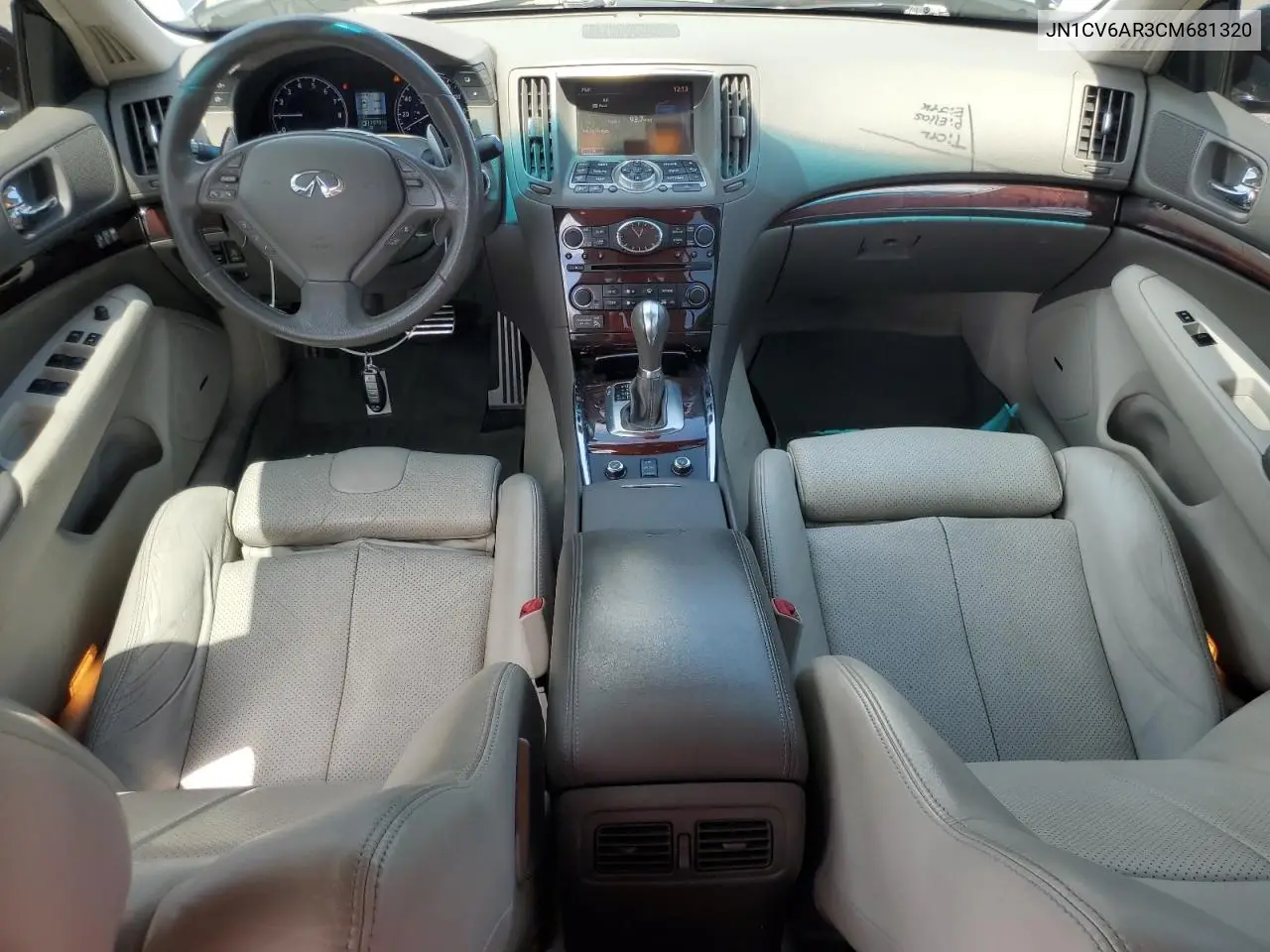 2012 Infiniti G37 VIN: JN1CV6AR3CM681320 Lot: 62782685