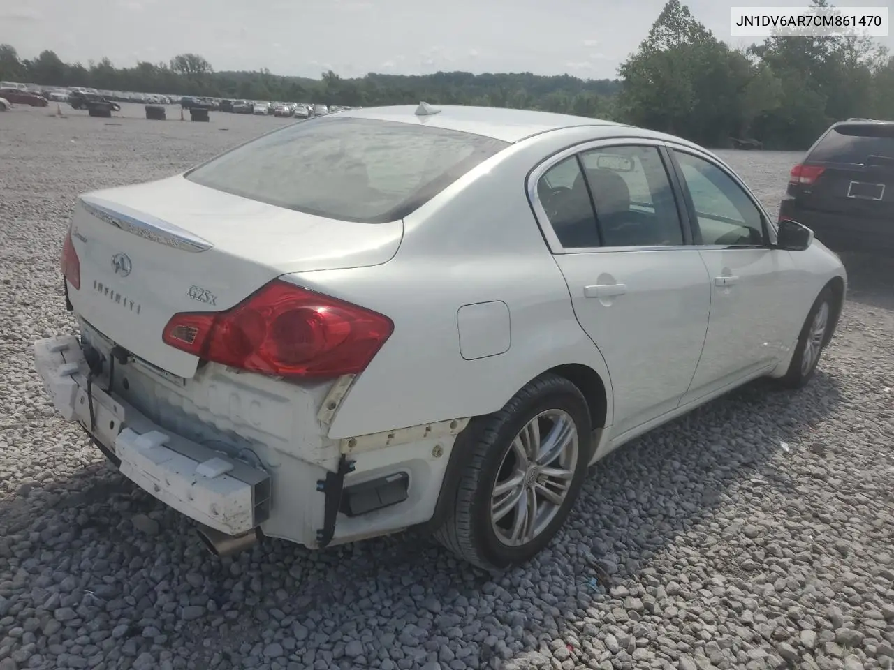 2012 Infiniti G25 VIN: JN1DV6AR7CM861470 Lot: 62828855