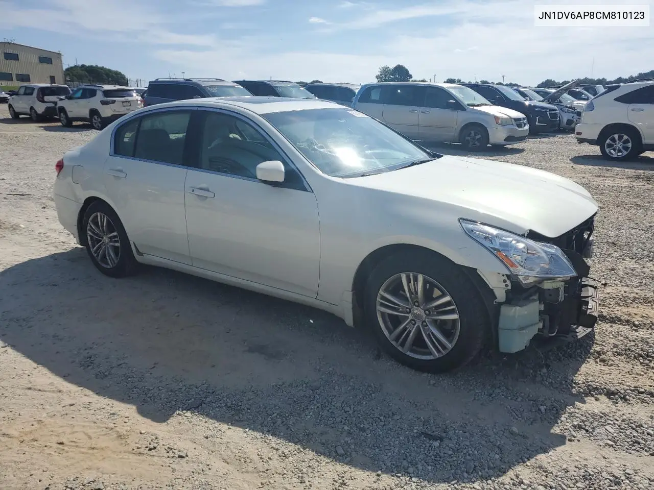 2012 Infiniti G25 Base VIN: JN1DV6AP8CM810123 Lot: 63316535