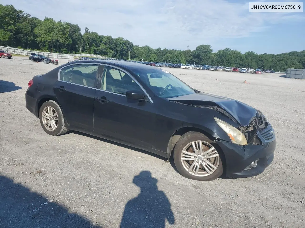 2012 Infiniti G37 VIN: JN1CV6AR0CM675619 Lot: 63426365