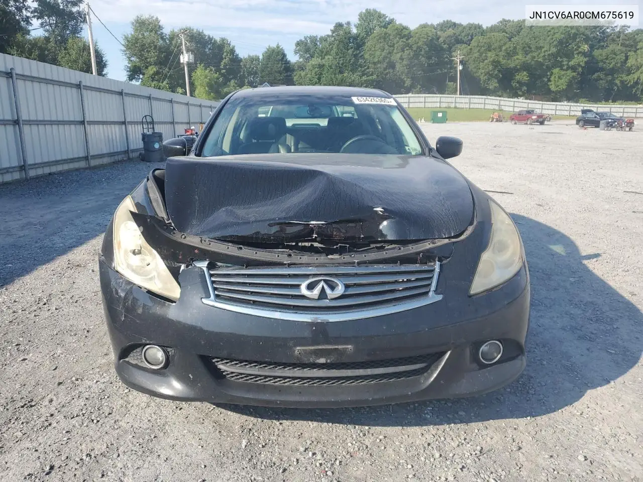 2012 Infiniti G37 VIN: JN1CV6AR0CM675619 Lot: 63426365