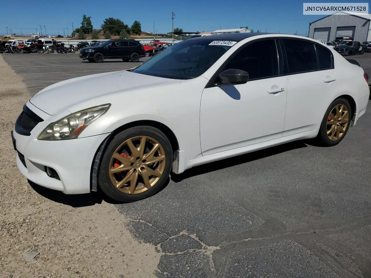 2012 Infiniti G37 VIN: JN1CV6ARXCM671528 Lot: 63873435