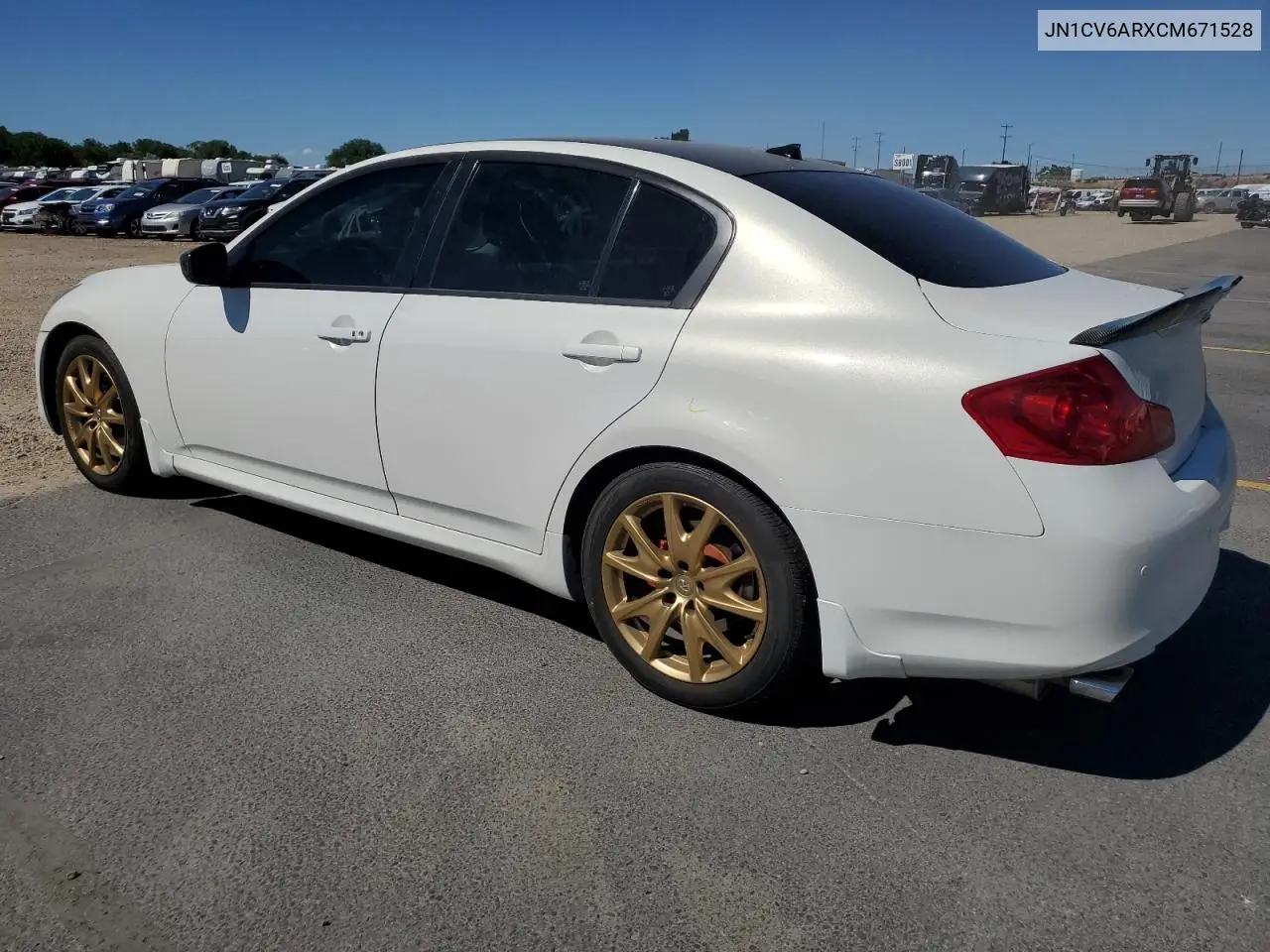 2012 Infiniti G37 VIN: JN1CV6ARXCM671528 Lot: 63873435