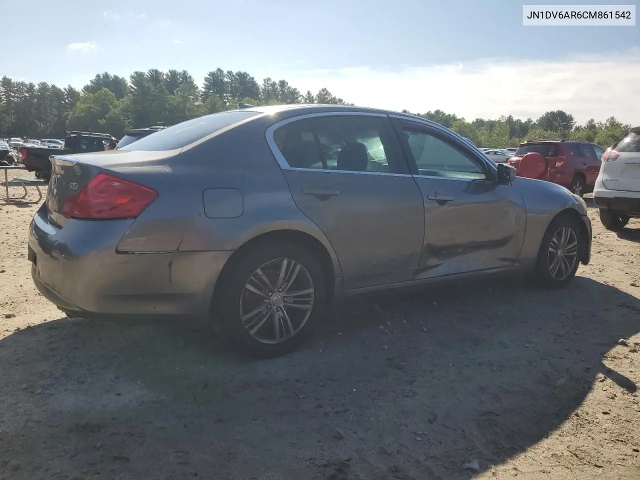 2012 Infiniti G25 VIN: JN1DV6AR6CM861542 Lot: 64947035