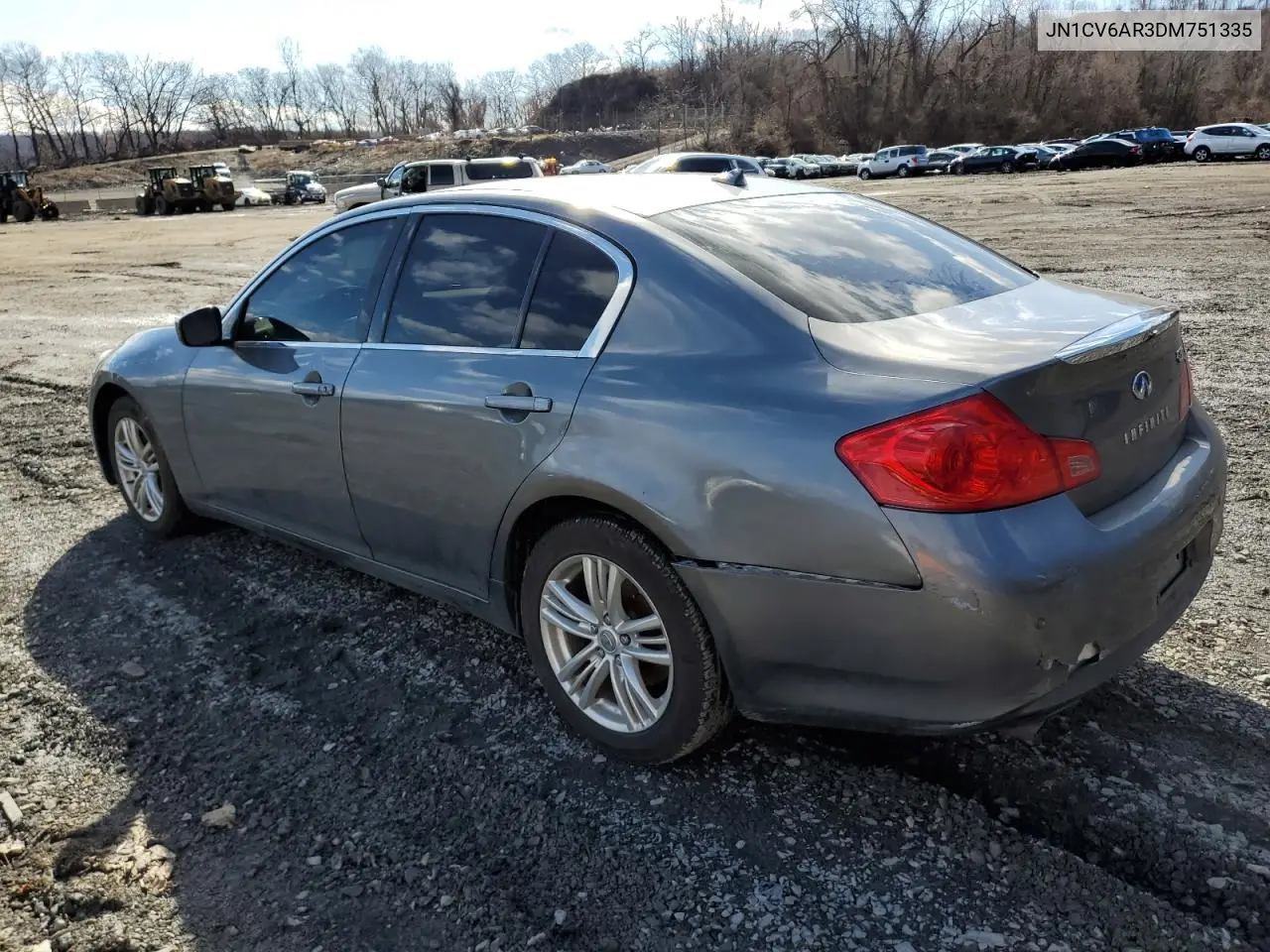 2013 Infiniti G37 VIN: JN1CV6AR3DM751335 Lot: 48175755