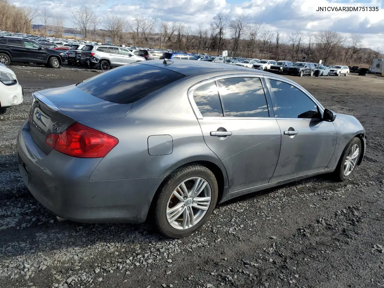 2013 Infiniti G37 VIN: JN1CV6AR3DM751335 Lot: 48175755