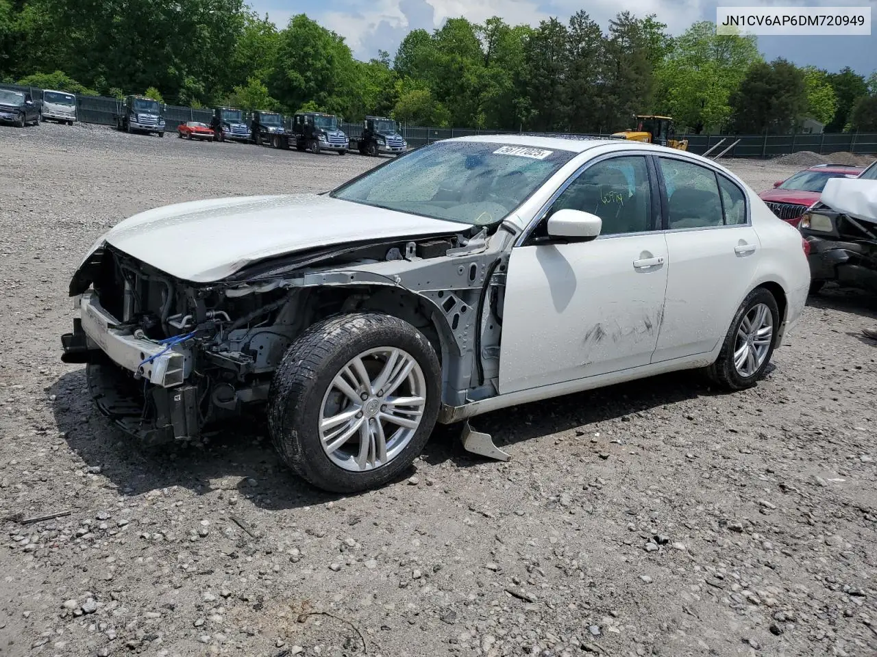 2013 Infiniti G37 Base VIN: JN1CV6AP6DM720949 Lot: 56777025