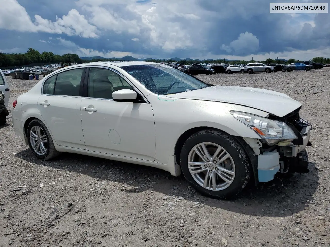 2013 Infiniti G37 Base VIN: JN1CV6AP6DM720949 Lot: 56777025