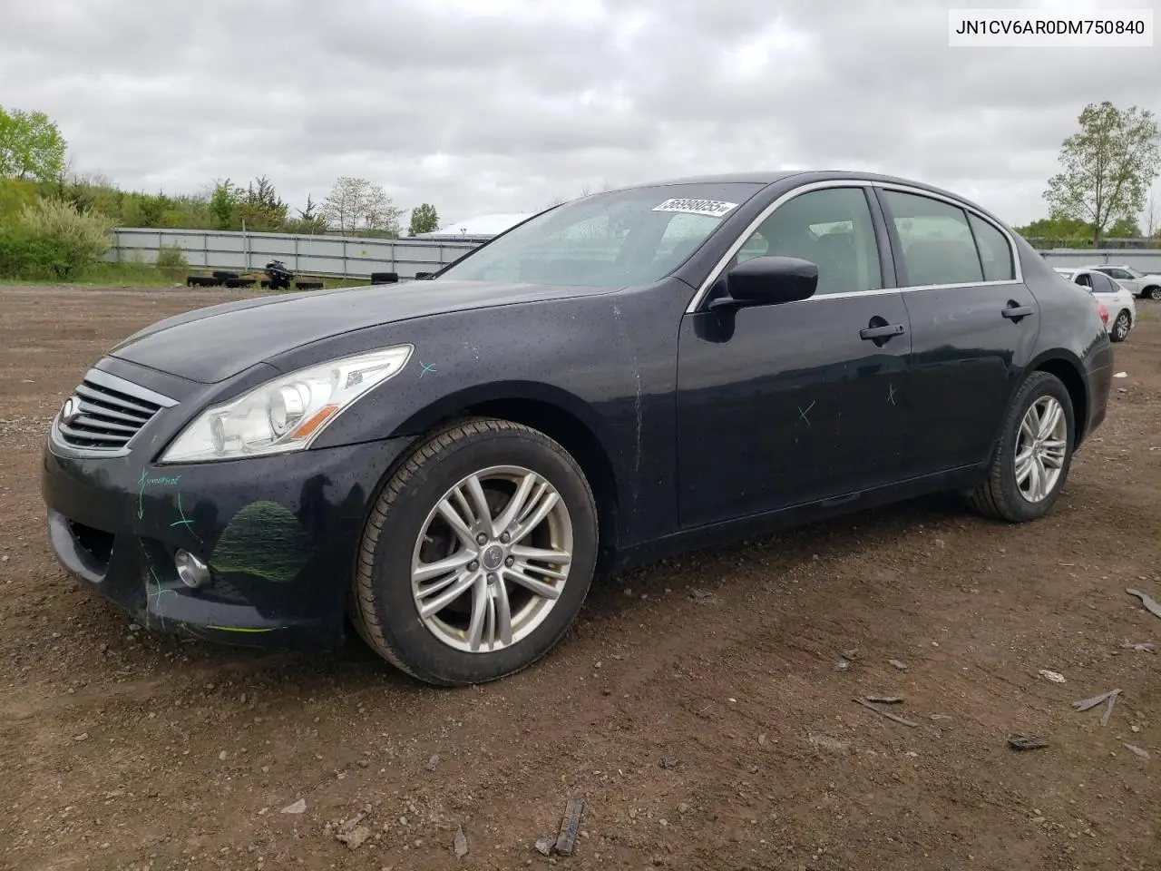 2013 Infiniti G37 VIN: JN1CV6AR0DM750840 Lot: 56998055