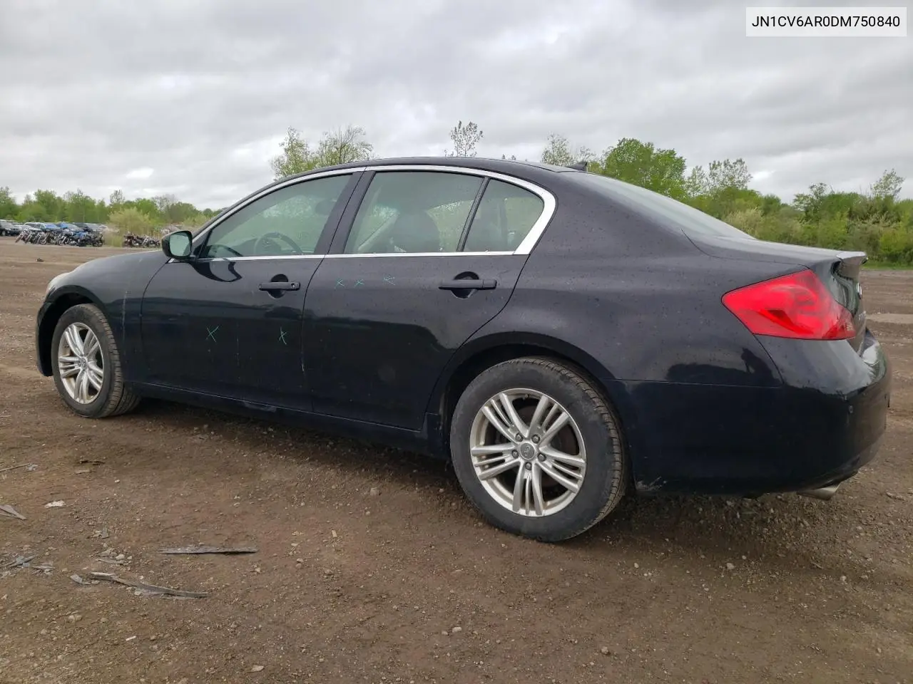 2013 Infiniti G37 VIN: JN1CV6AR0DM750840 Lot: 56998055
