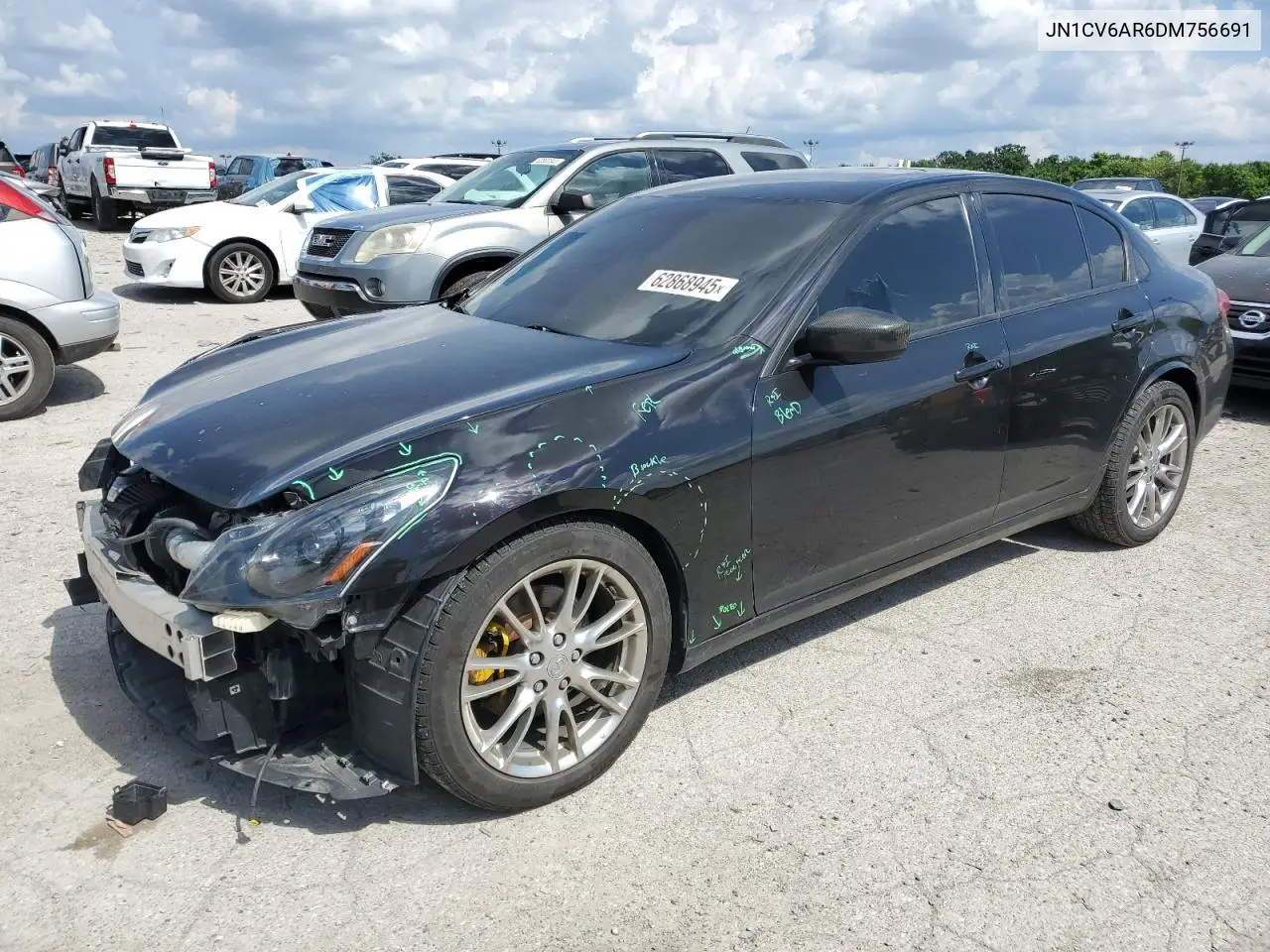 2013 Infiniti G37 VIN: JN1CV6AR6DM756691 Lot: 62868945
