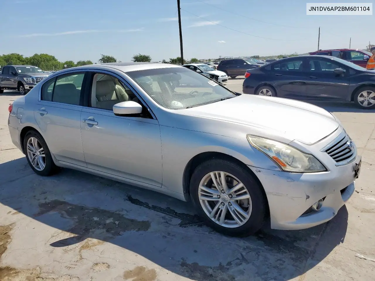 2013 Infiniti G25 Base VIN: JN1DV6AP2BM601104 Lot: 63086015