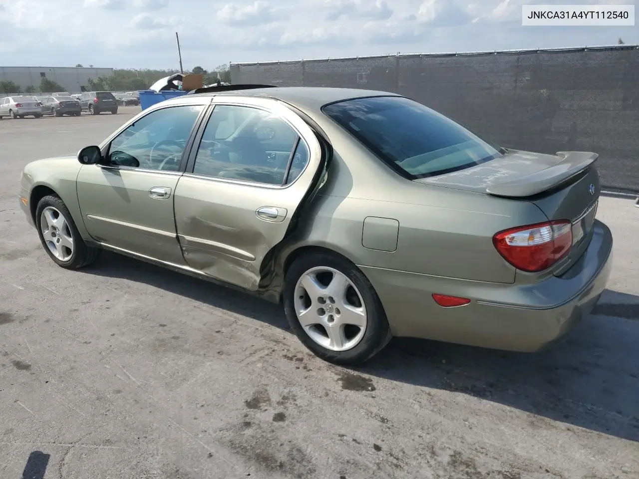 2000 Infiniti I30 VIN: JNKCA31A4YT112540 Lot: 50169425
