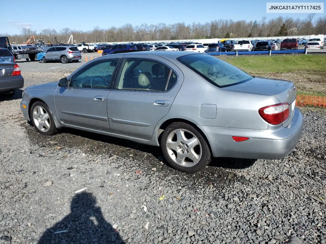 2000 Infiniti I30 VIN: JNKCA31A7YT117425 Lot: 51945085