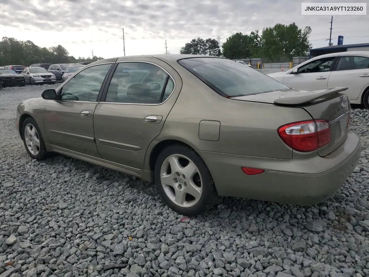 2000 Infiniti I30 VIN: JNKCA31A9YT123260 Lot: 54241395