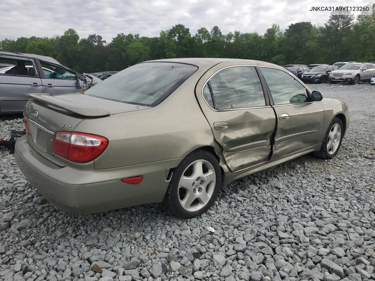2000 Infiniti I30 VIN: JNKCA31A9YT123260 Lot: 54241395