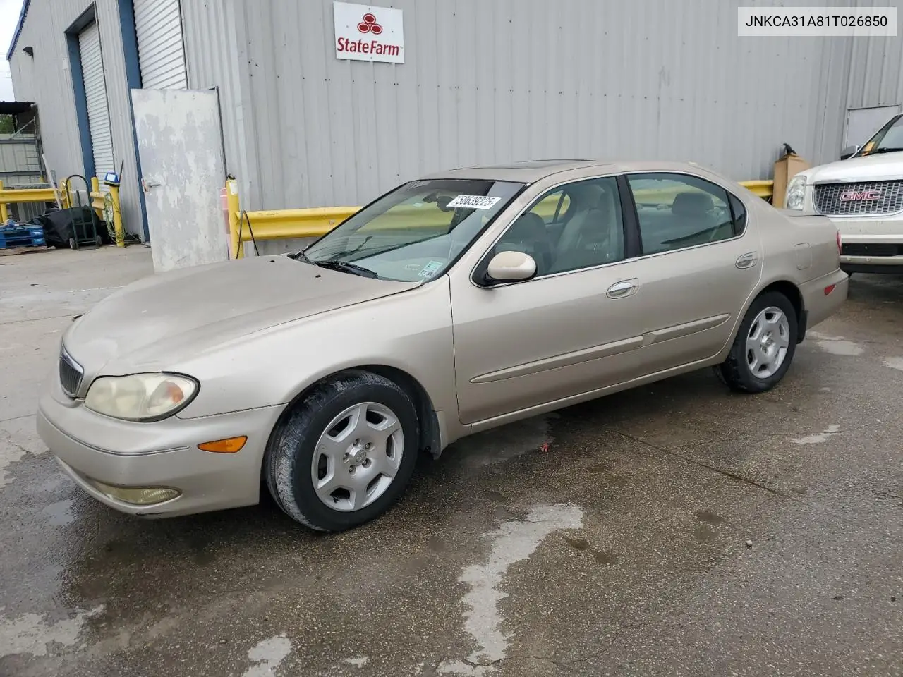 2001 Infiniti I30 VIN: JNKCA31A81T026850 Lot: 50639225