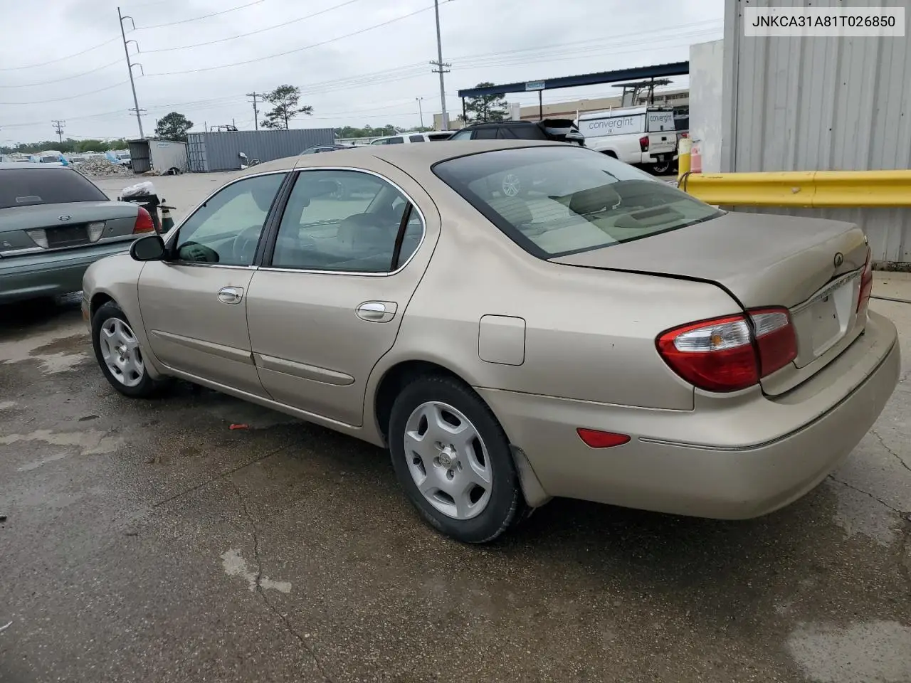 2001 Infiniti I30 VIN: JNKCA31A81T026850 Lot: 50639225